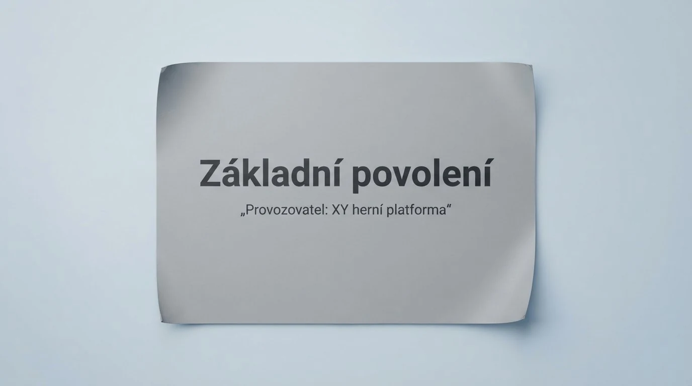 Detail výpisu z veřejného registru MF ČR — číslo základního povolení, název provozovatele, datum platnosti