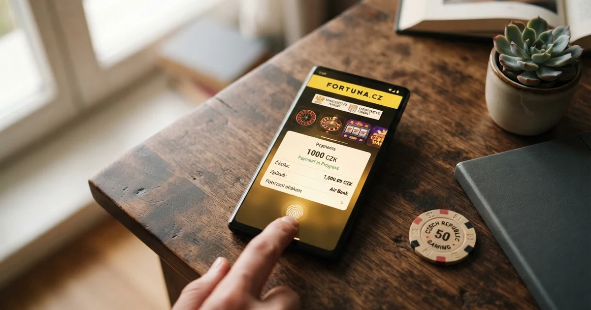 Displej chytrého telefonu s rozhraním Google Pay a logem online casina při potvrzování platby